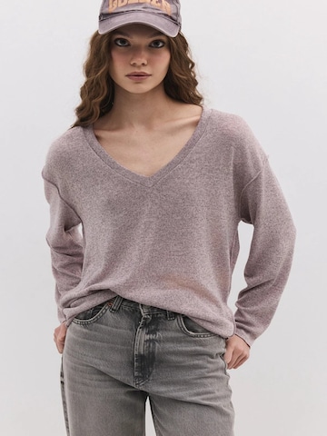 No Matter What Oversized Sweater in Pink: front