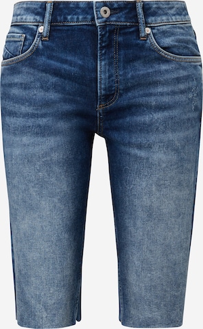 QS by s.Oliver Slimfit Jeans i blå: framsida