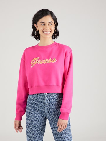 GUESS Sweatshirt in Pink: predná strana