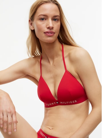 Tommy Hilfiger Underwear Triangle Bikini top in Red