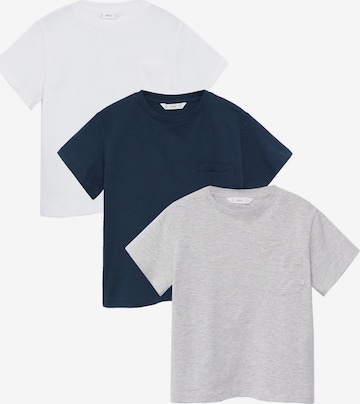 MANGO KIDS Shirt in Grijs: voorkant