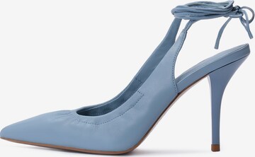 Kazar Studio Slingpumps in Blauw: voorkant