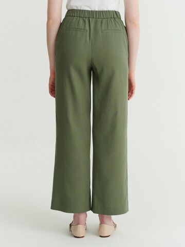 TATUUM Wide leg Trousers in Green