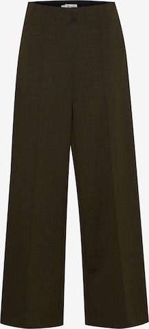 Pantalon à plis 'Kate' ICHI en vert : devant