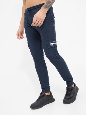 BENCH Tapered Broek 'Linus2' in Blauw: voorkant