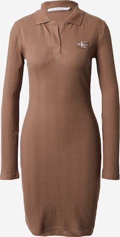 Calvin Klein Jeans Kleit, värv pruun: eest vaates