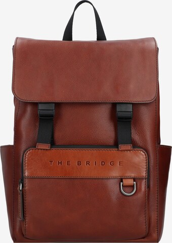The Bridge Backpack 'Damiano ' in Brown: front