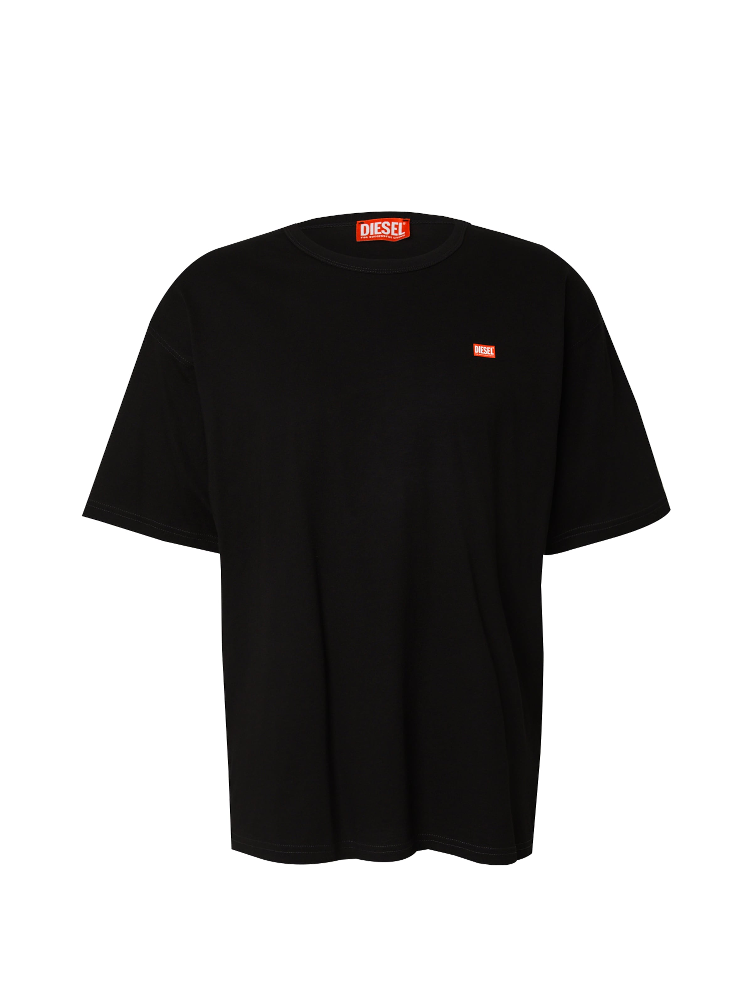 DIESEL Μπλουζάκι σε μαύρο: μπροστά
