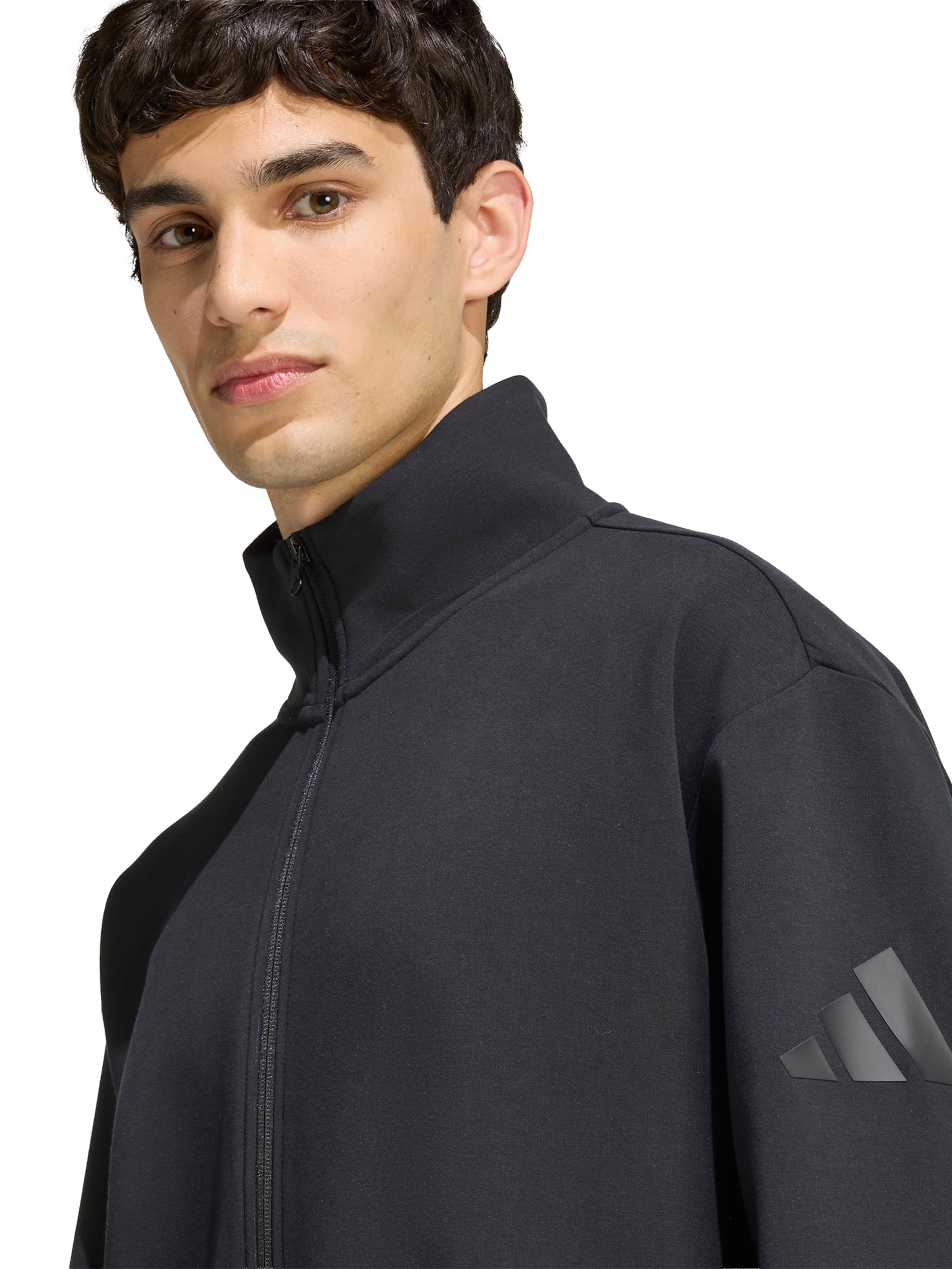 ADIDAS SPORTSWEAR Športová mikina 'Soft Lux' - Čierna