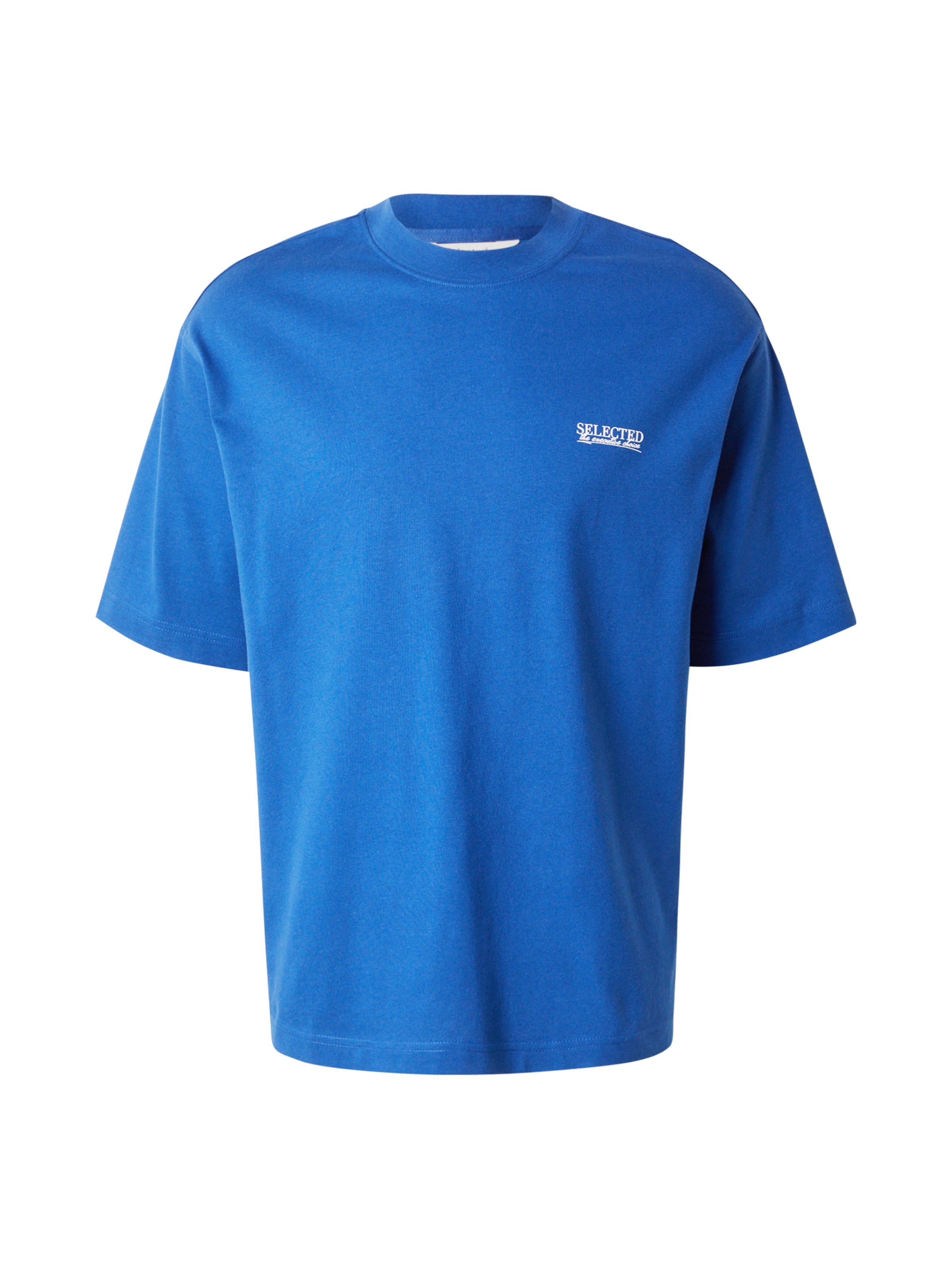 SELECTED Футболка 'SLHNORMAN ' в Синий: спереди