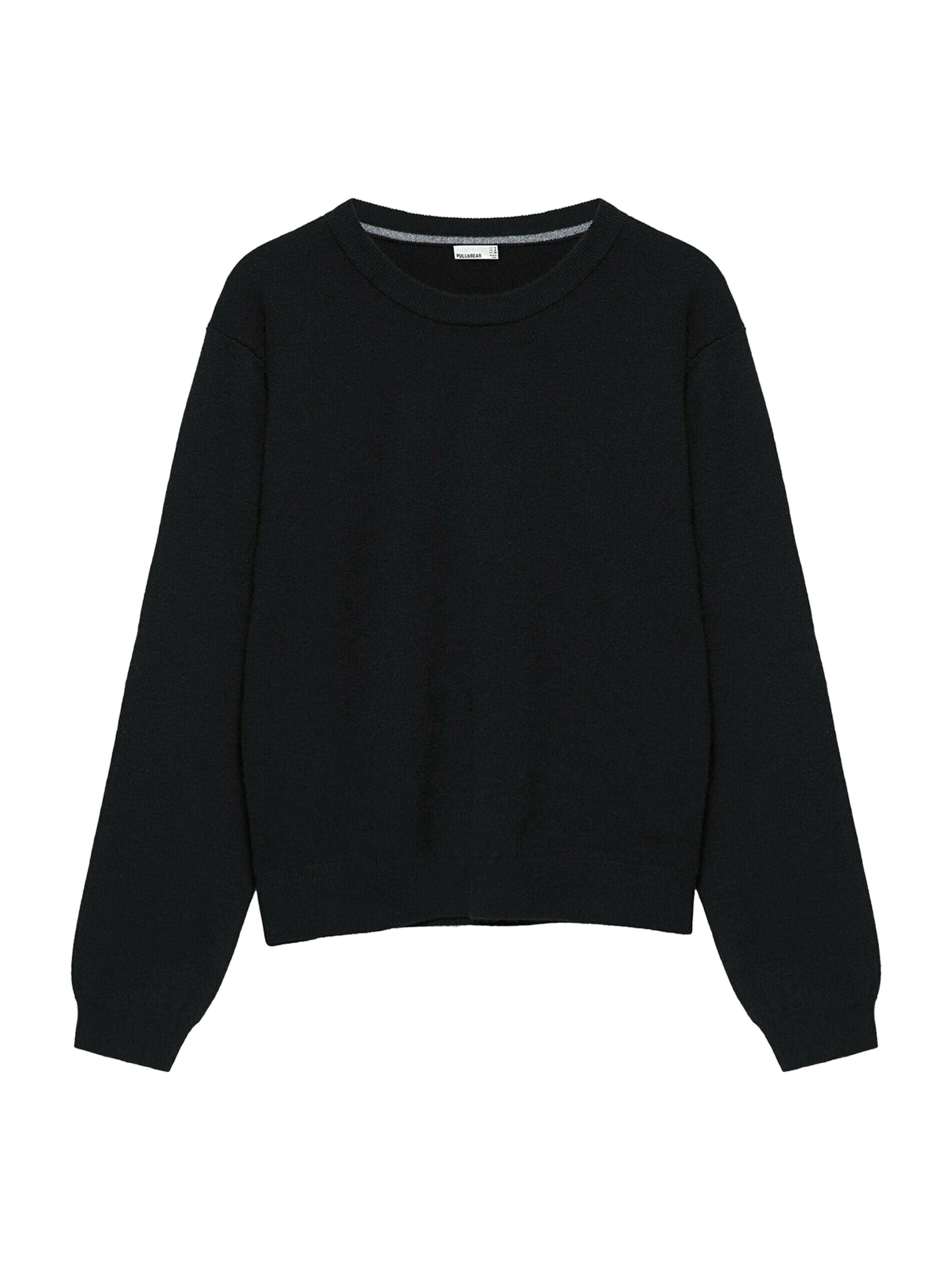 Pull-over Pull&Bear en noir : devant