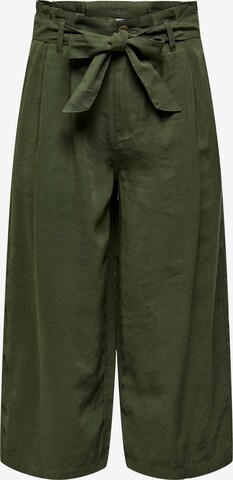 ONLY Pleat-Front Pants 'Aminta-Aris' in Green: front