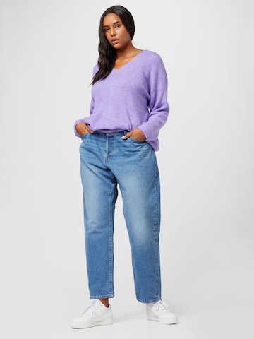 Vero Moda Curve Sweater 'Lefile' in Purple