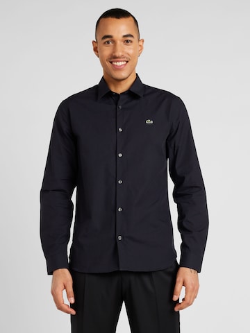 LACOSTE - Ajuste regular Camisa en azul: frente