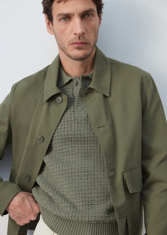 MANGO MAN Between-Season Jacket 'Darren' in Green