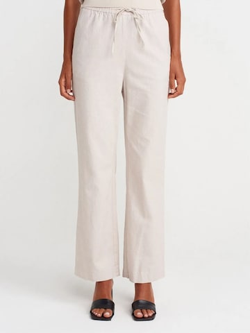 Dilvin Wide leg Broek in Wit