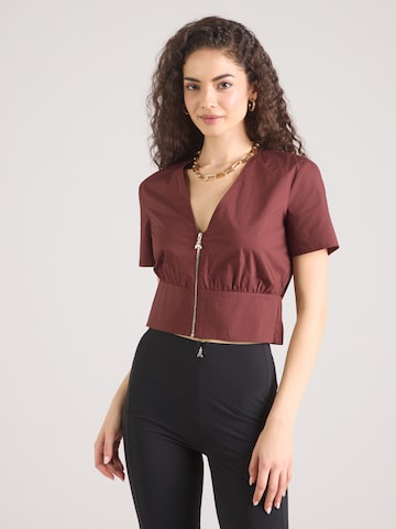 PATRIZIA PEPE Blouse in Brown: front