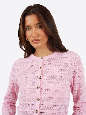 BRAVE SOUL Gebreid vest in Roze