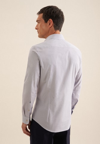 SEIDENSTICKER Slim fit Business shirt in Grey