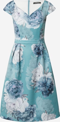 Robe SWING en bleu : devant