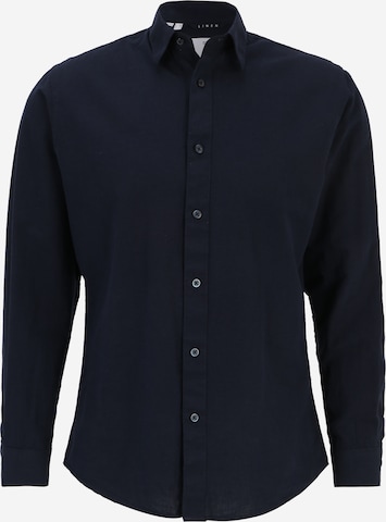 SELECTED Slim fit Button Up Shirt in Blue: front