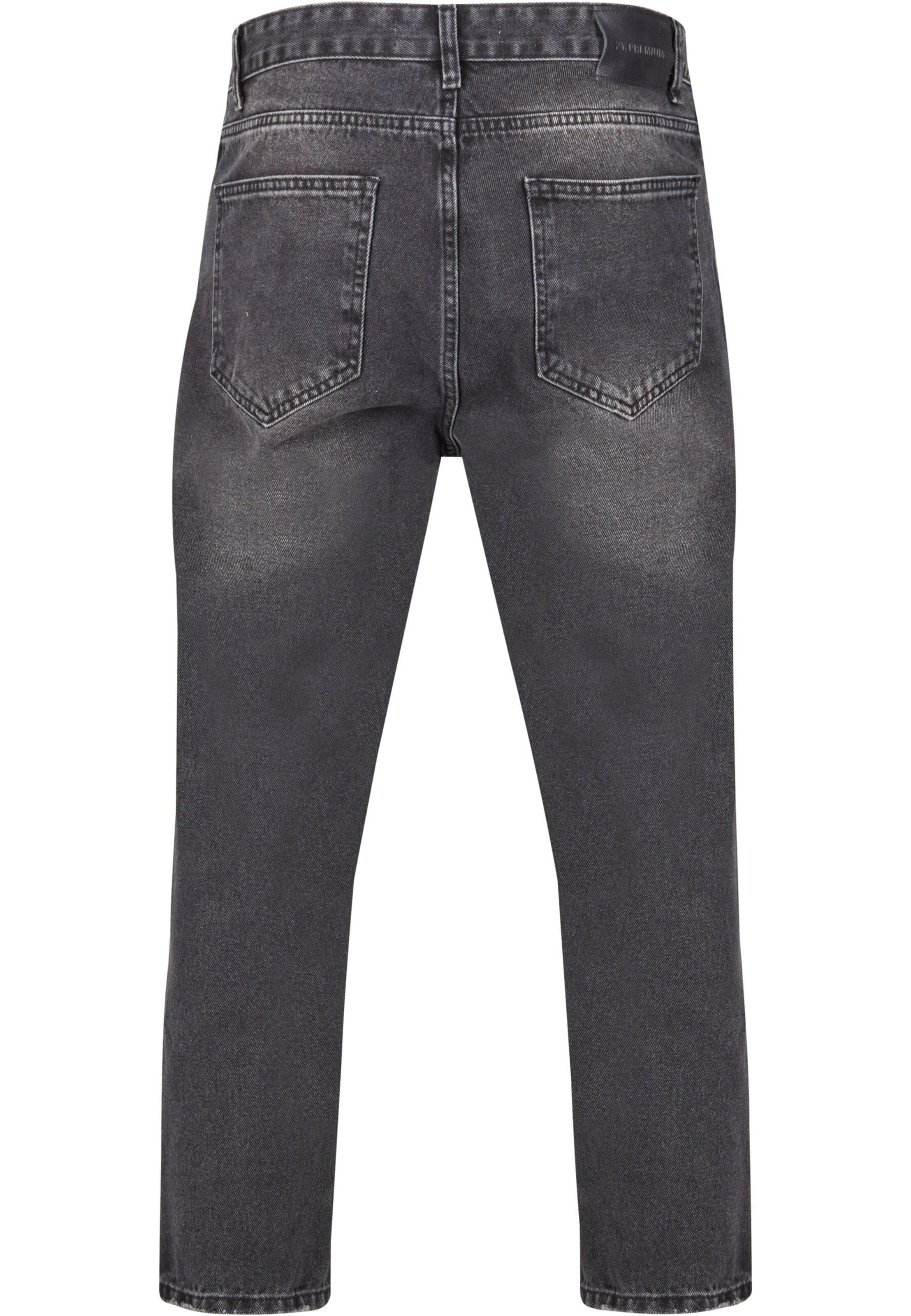 2Y Premium Tapered Jeans in Black