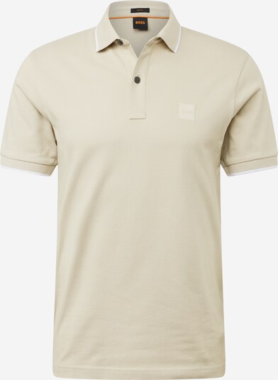 Marškinėliai 'Passertip' iš BOSS, spalva – smėlio spalva / balta, Prekių apžvalga