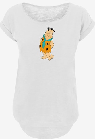 T-shirt 'Fred Feuerstein Kick' F4NT4STIC en blanc : devant