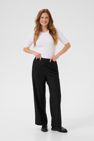 Wide Leg Pantalon à plis 'KAVindy' Kaffe en noir