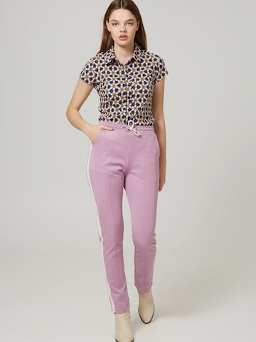 Coupe slim Pantalon à plis 'Double Dutch' 4funkyflavours en violet