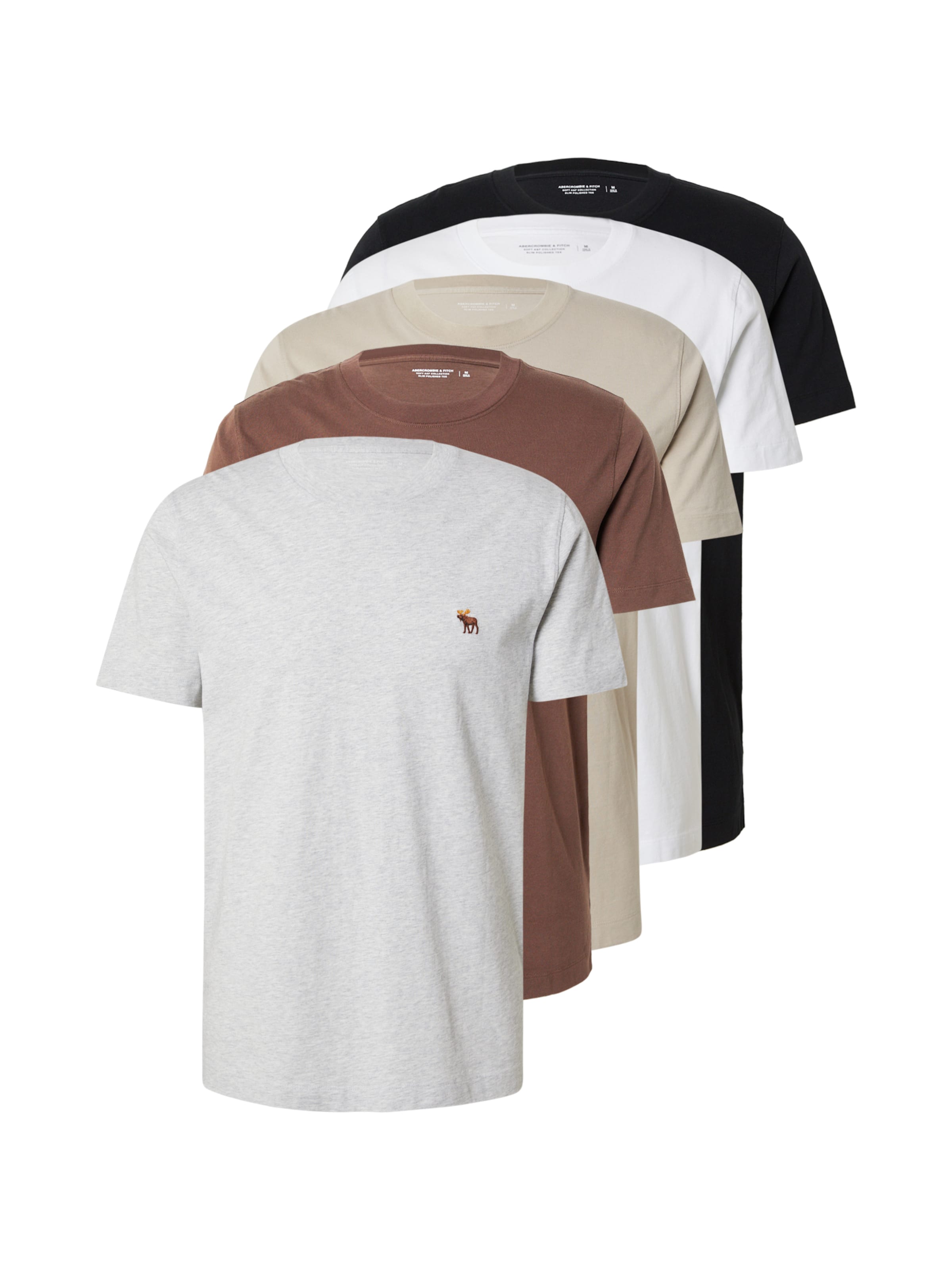 Abercrombie & Fitch Póló - bézs: elől