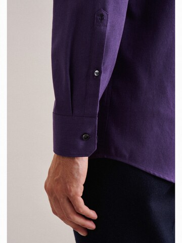 SEIDENSTICKER Regular fit Business Shirt in Purple