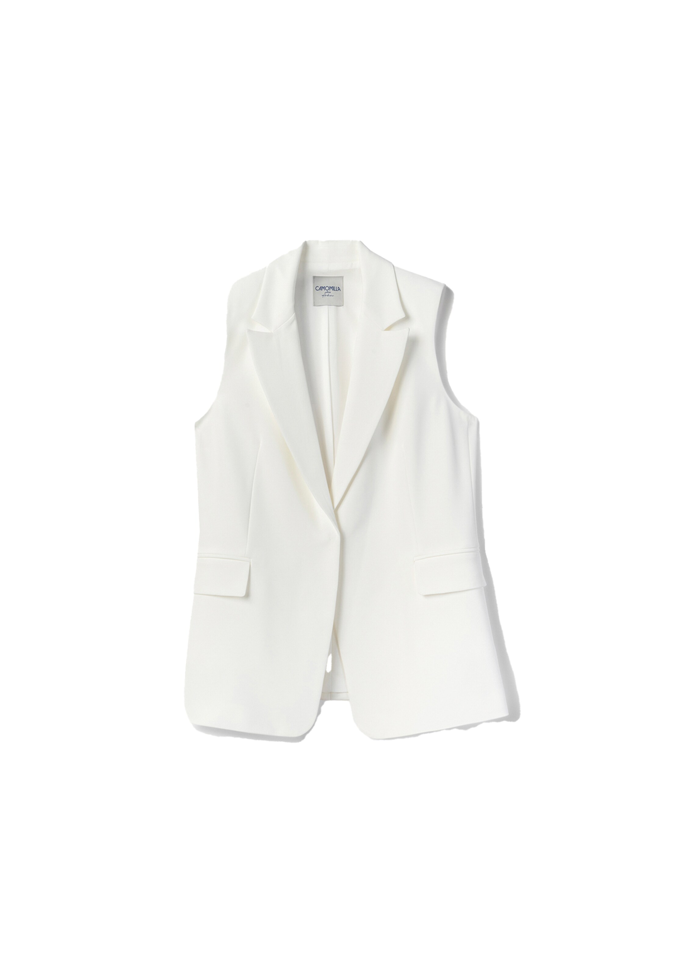 Camomilla Italia Gilet 'Gile' in Wit: voorkant