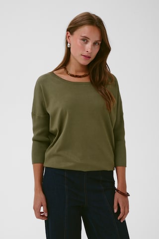 SAINT TROPEZ Pullover 'SZMila' in Grün: Vorderseite