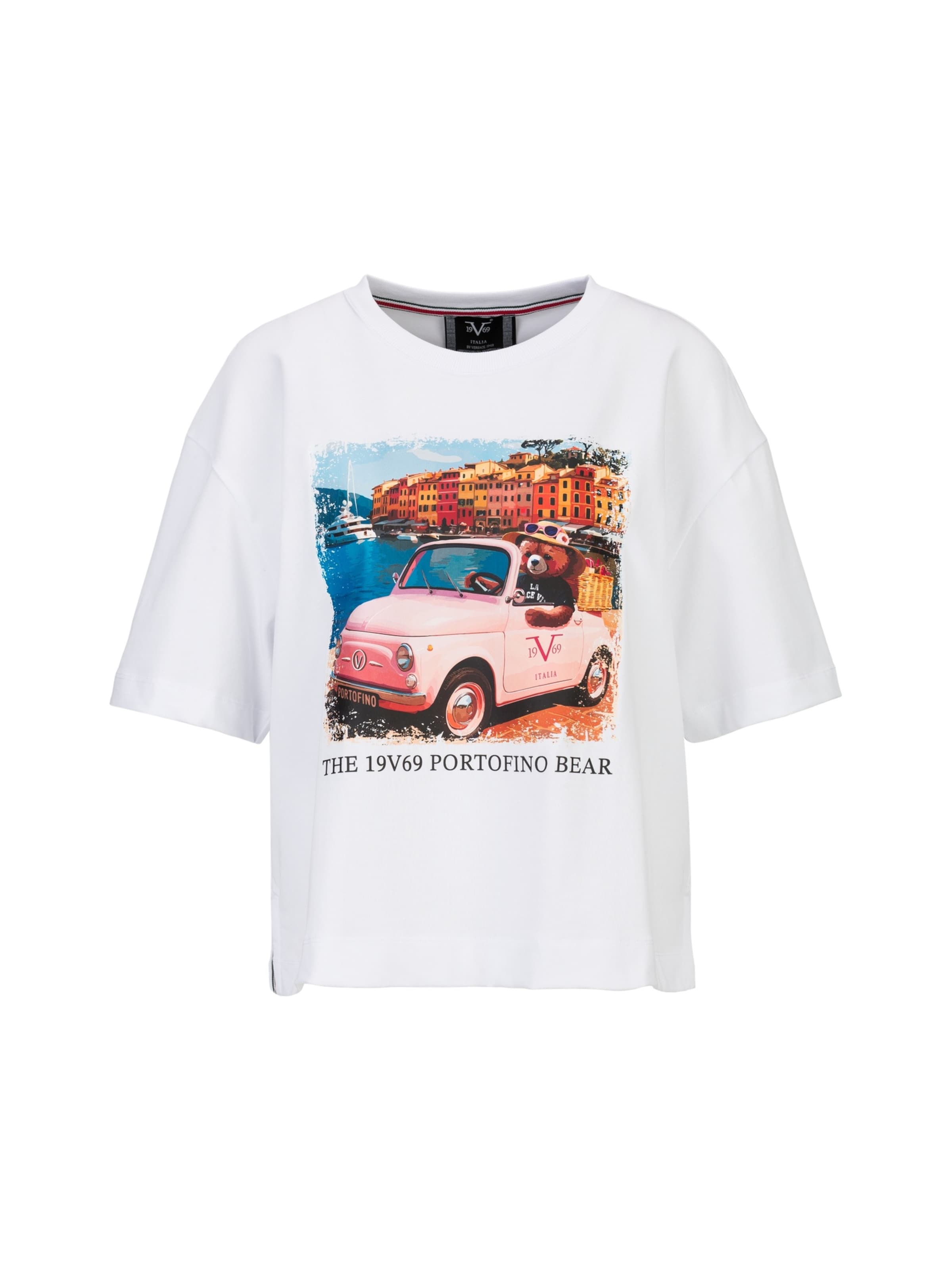 19V69 ITALIA Oversized shirt ' PETONIA PORTOFINO ' in L in de kleur Wit, Productweergave