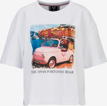 19V69 ITALIA Oversized shirt ' PETONIA PORTOFINO ' in White: front