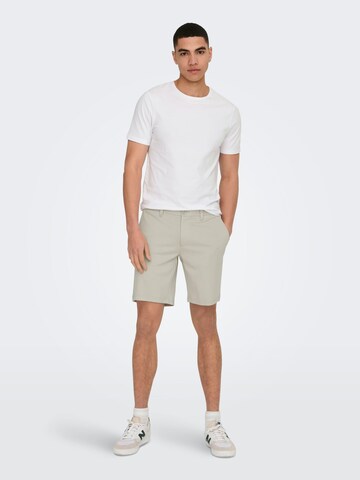 ONLY Baggy Trousers 'Mark' in Beige: front