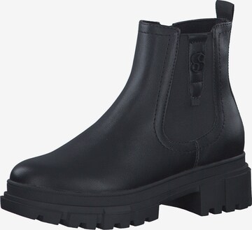 s.Oliver Chelsea Boots in Schwarz: predná strana