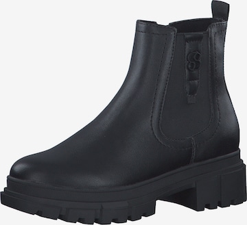 s.Oliver Chelsea Boots in Black: front