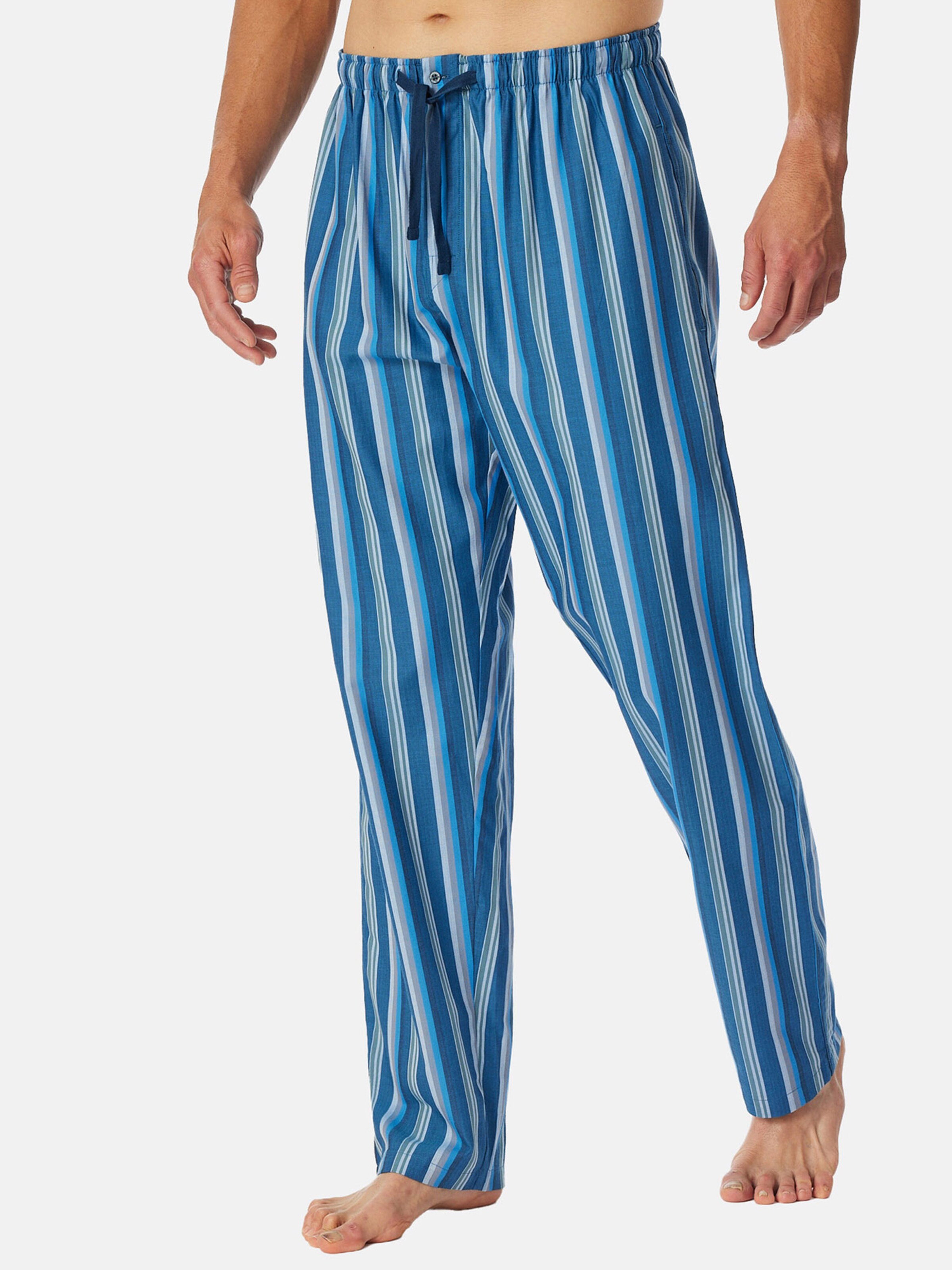 Pantalon de pyjama ' Mix + Relax ' SCHIESSER en bleu : devant