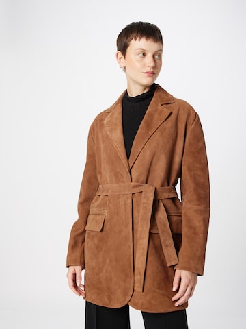 Weekend Max Mara Tussenmantel 'ARTU' in Bruin: voorkant