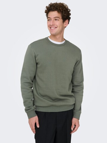 Coupe regular Sweat-shirt 'ONSCeres' Only & Sons en gris