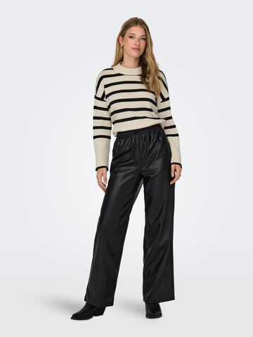 Wide leg Pantaloni 'HEIDI' de la ONLY pe negru