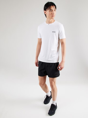 Tricou funcțional 'TOC' de la BOSS pe alb