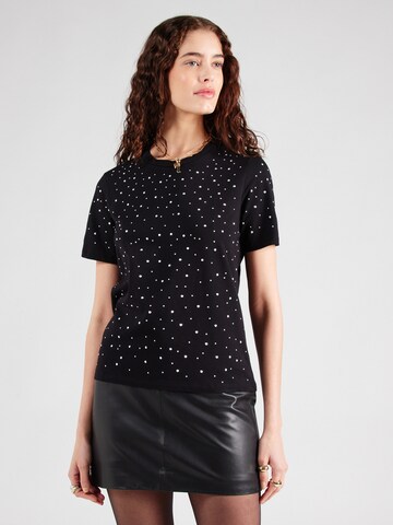 Tricou 'PCNANNY' de la PIECES pe negru: față