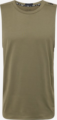 ADIDAS PERFORMANCE - Camiseta funcional 'Designed For Training Workout' en verde: frente