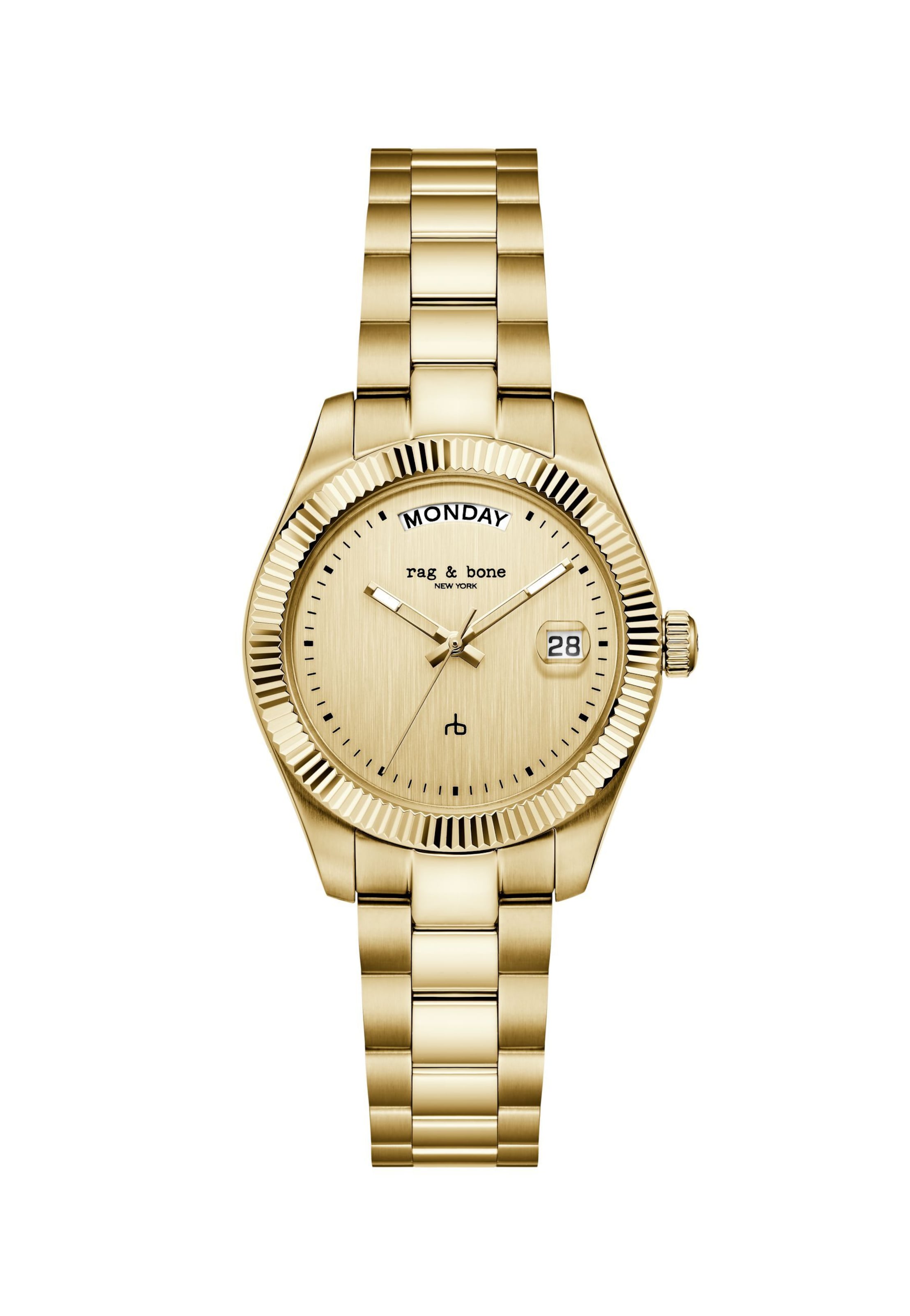 rag & bone Analog watch ' Lex Day ' in Gold: front