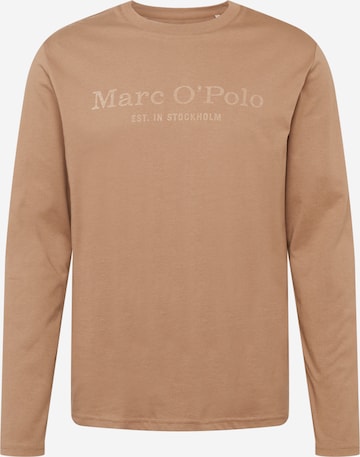 Marc O'Polo Shirt in Bruin: voorkant