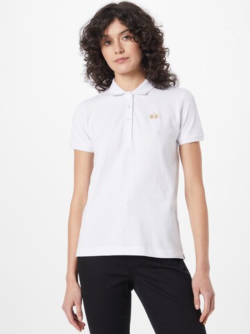 La Martina Poloshirt in Weiß: Vorderseite