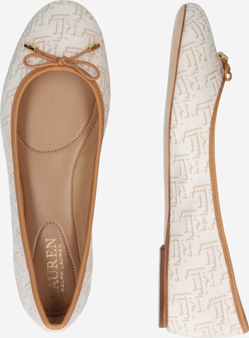 Lauren Ralph Lauren Ballet Flats 'JAYNA II' in White